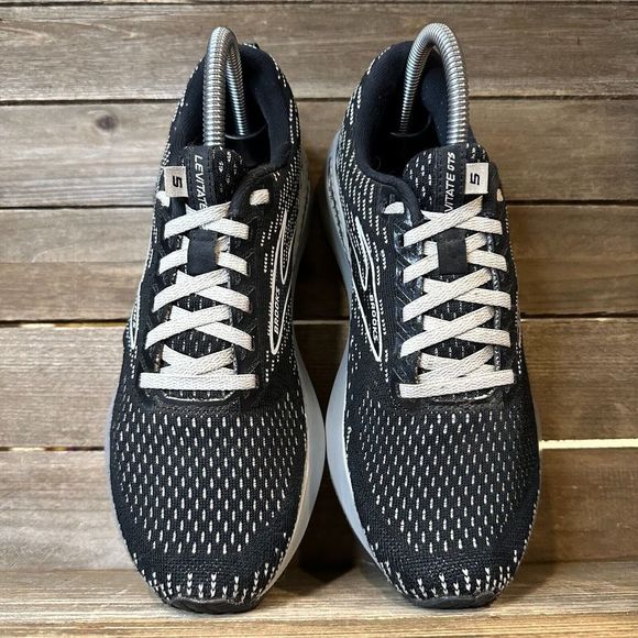 Womens Brooks Levitate GTS 5 Black Athletic Running Shoes Sneakers Size 8 B GUC - Picture 3 of 10